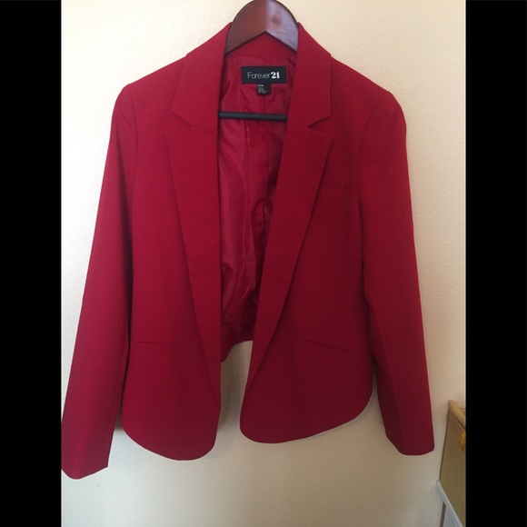 Forever 21 Jackets & Blazers - Forever 21 Red Blazer, Size Medium